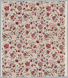 Fragment of a Quilted Skirt, c. 1785. Creator: Unknown