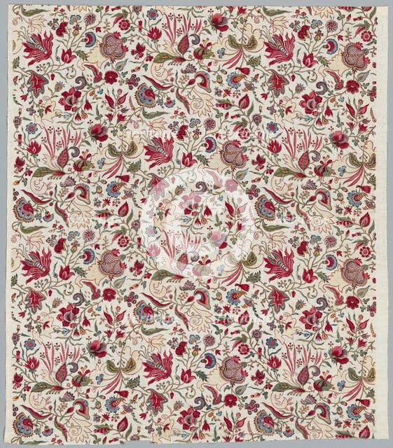 Fragment of a Quilted Skirt, c. 1785. Creator: Unknown.