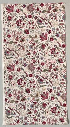 Fragment of a Quilted Skirt, c. 1785. Creator: Unknown