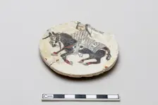 Fragment of a rider, Saljuq period, early 13th century. Creator: Unknown