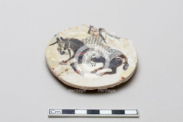 Fragment of a rider, Saljuq period, early 13th century. Creator: Unknown.