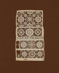 Fragment of a Sampler, England, 1669. Creator: Unknown