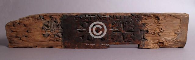 Fragment of a Sanctuary Screen, Coptic, 6th-8th century. Creator: Unknown.