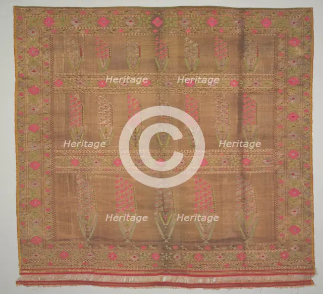 Fragment of a Sari, 1700s - 1800s. Creator: Unknown.