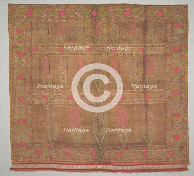 Fragment of a Sari, 1700s - 1800s. Creator: Unknown.