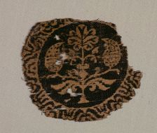 Fragment of a Segmentum with Palmette Tree, 700s. Creator: Unknown