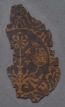 Fragment of a Segmentum with Palmette Tree, 7th-8th century. Creator: Unknown