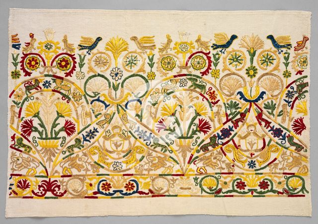 Fragment of a Skirt Border, 1700s - 1800s. Creator: Unknown.