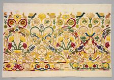 Fragment of a Skirt Border, 1700s - 1800s. Creator: Unknown