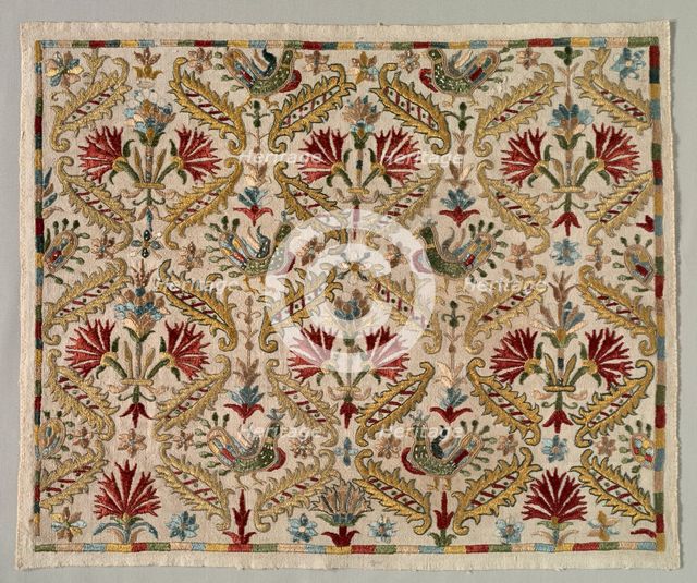 Fragment of a Skirt Border, 1700s. Creator: Unknown.