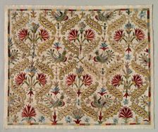 Fragment of a Skirt Border, 1700s. Creator: Unknown