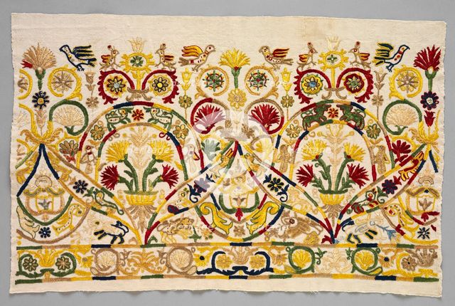 Fragment of a Skirt Border, 1700s. Creator: Unknown.