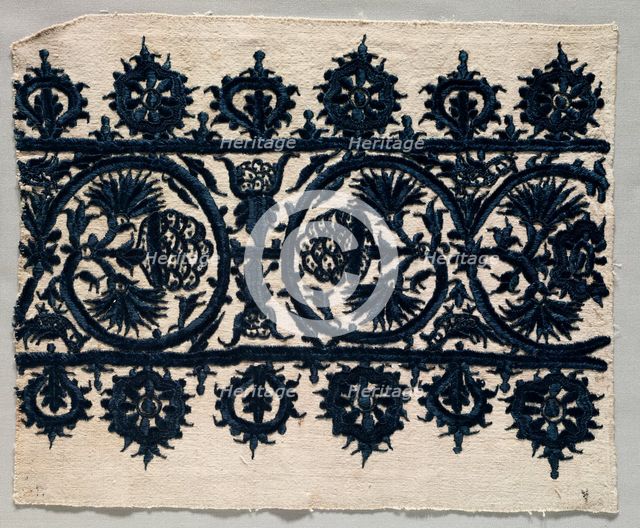 Fragment of a Skirt Border, 1700s. Creator: Unknown.