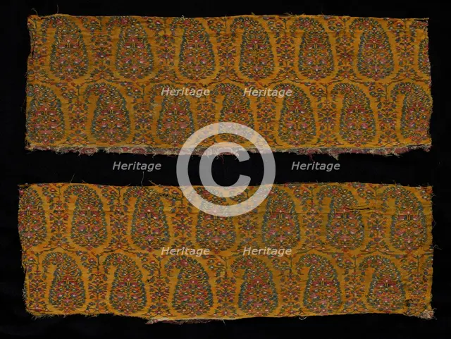 Fragment of a Shawl, 1800s. Creator: Unknown.