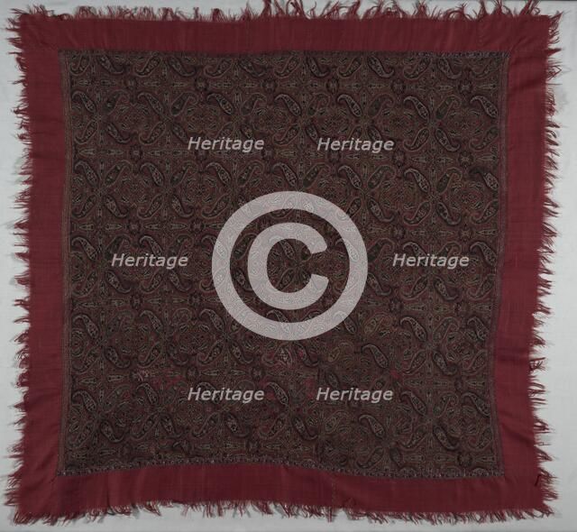 Fragment of a Shawl, late 1700s - early 1800s. Creator: Unknown.