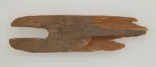 Fragment of a Shuttle or Bobbin, Coptic, 580-640. Creator: Unknown