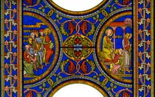 Fragment of a stained glass window in Canterbury Cathedral, Canterbury, Kent, 1849.Artist: Hauger