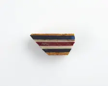 Fragment of a striped inlay, Ptolemaic Dynasty or Roman Period, 305 BCE-14 CE. Creator: Unknown