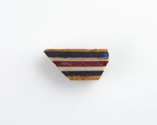 Fragment of a striped inlay, Ptolemaic Dynasty or Roman Period, 305 BCE-14 CE. Creator: Unknown