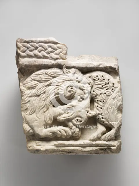 Fragment of an Animal Relief, Italian, ca. 1150. Creator: Unknown.