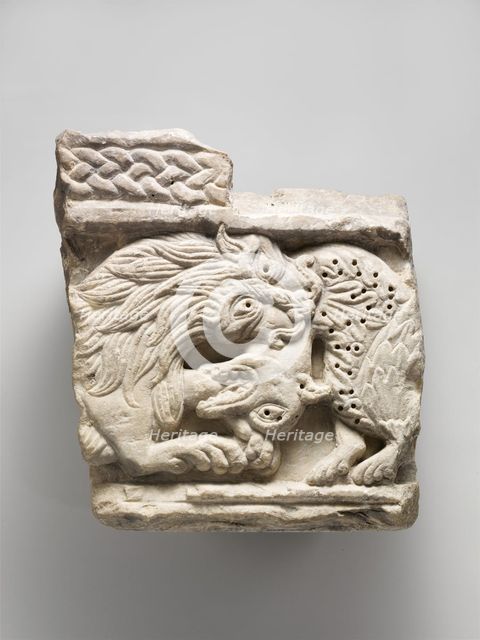 Fragment of an Animal Relief, Italian, ca. 1150. Creator: Unknown.