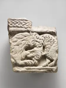 Fragment of an Animal Relief, Italian, ca. 1150. Creator: Unknown