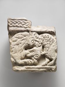 Fragment of an Animal Relief, Italian, ca. 1150. Creator: Unknown