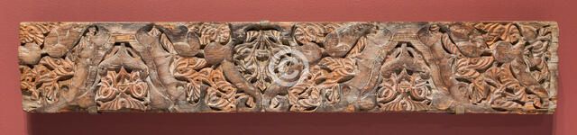 Fragment of an architectural molding, Morocco, Marinid dynasty (1244-1465), 14th century. Creator: Unknown.