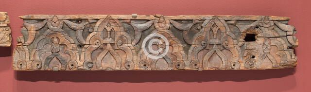 Fragment of an architectural molding, Morocco, Marinid dynasty (1244-1465), 14th century. Creator: Unknown.