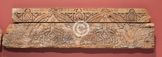 Fragment of an architectural molding, Morocco, Marinid dynasty (1244-1465), 14th century. Creator: Unknown.
