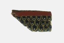Fragment of an Inlay Depicting a Feather Pattern, 1st century BCE-1st century CE. Creator: Unknown