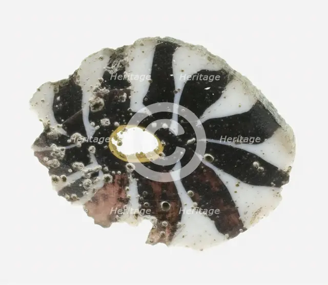 Fragment of an Inlay Depicting a Rosette, 1st century BCE-1st century CE. Creator: Unknown.