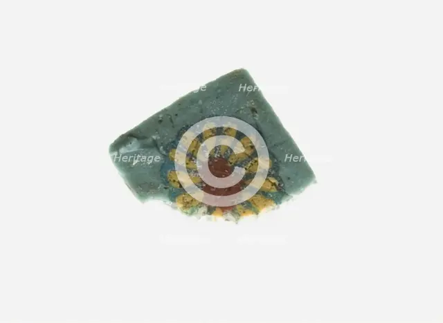 Fragment of an Inlay Depicting a Rosette, 1st century BCE-1st century CE. Creator: Unknown.