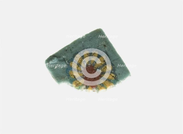 Fragment of an Inlay Depicting a Rosette, 1st century BCE-1st century CE. Creator: Unknown.