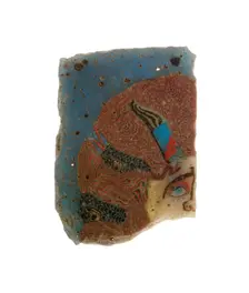 Fragment of an Inlay Depicting a Theater Mask, Italy, Late 1st century BCE/early 1st century CE. Creator: Unknown