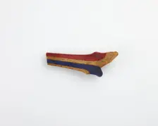 Fragment of an inlay: part of a feather headdress(?), Ptolemaic Dynasty or Roman Period, 305 BCE-14 Creator: Unknown