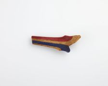 Fragment of an inlay: part of a feather headdress(?), Ptolemaic Dynasty or Roman Period, 305 BCE-14 Creator: Unknown