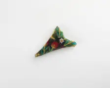 Fragment of an inlay with a floral design, Ptolemaic Dynasty to Roman Period, 305 BCE-14 CE. Creator: Unknown