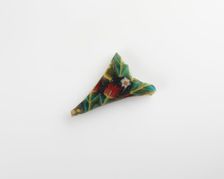 Fragment of an inlay with a floral design, Ptolemaic Dynasty to Roman Period, 305 BCE-14 CE. Creator: Unknown