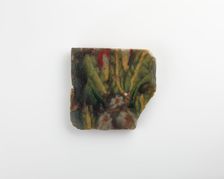 Fragment of an inlay with a floral pattern, Ptolemaic Dynasty to Roman Period, 305 BCE-14 CE. Creator: Unknown