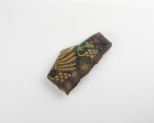 Fragment of an inlay with a floral pattern, Ptolemaic Dynasty to Roman Period, 305 BCE-14 CE. Creator: Unknown