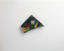 Fragment of an inlay with a floral pattern, Ptolemaic Dynasty to Roman Period, 305 BCE-14 CE. Creator: Unknown