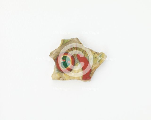 Fragment of an inlay with fish design, Ptolemaic Dynasty to Roman Period, 305 BCE-14 CE. Creator: Unknown.