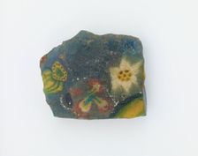 Fragment of an inlay with floral design, Ptolemaic Dynasty to Roman Period, 305 BCE-14 CE. Creator: Unknown