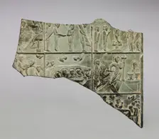 Fragment of an Icon with Scenes from Christ's Passion, 1100s. Creator: Unknown