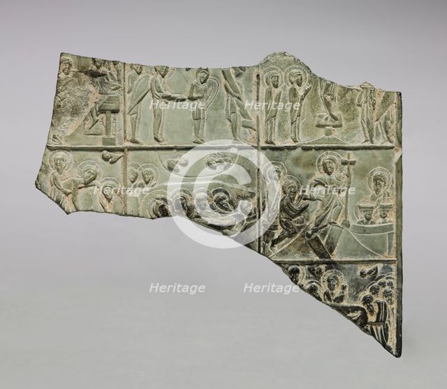 Fragment of an Icon with Scenes from Christ's Passion, 1100s. Creator: Unknown.
