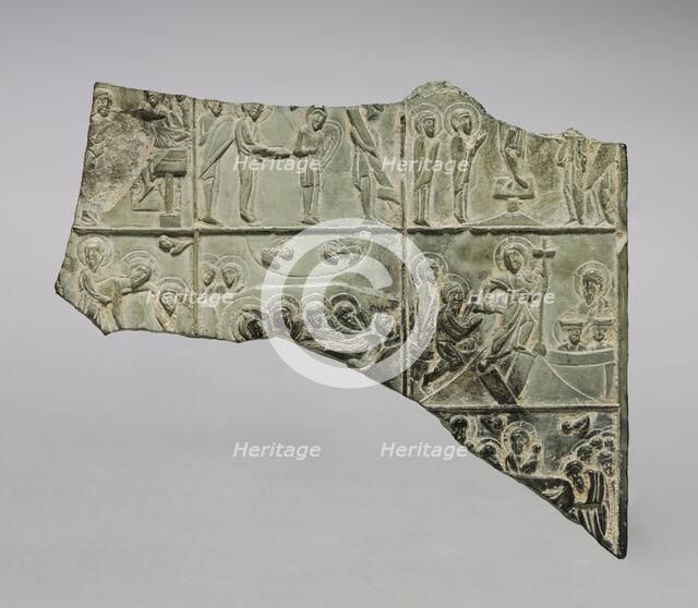 Fragment of an Icon with Scenes from Christ's Passion, 1100s. Creator: Unknown.