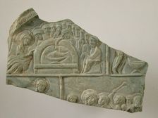 Fragment of an Icon with Scenes from the Life of Christ, Byzantine, 12th century. Creator: Unknown