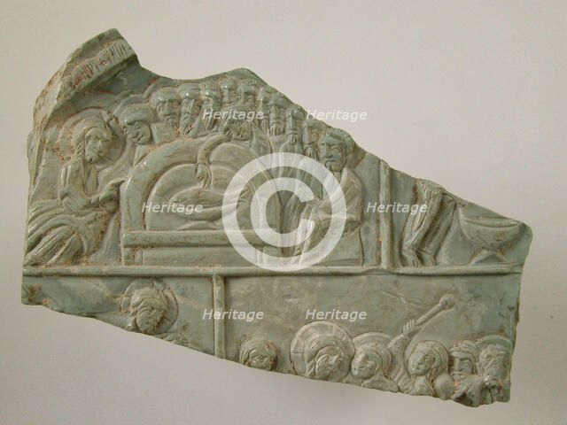 Fragment of an Icon with Scenes from the Life of Christ, Byzantine, 12th century. Creator: Unknown.