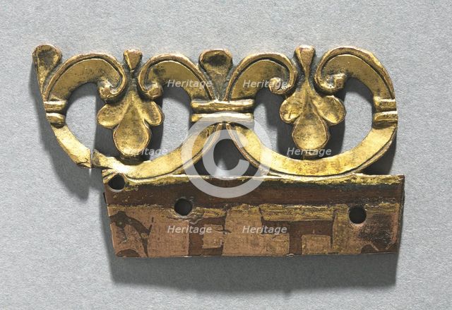 Fragment of an Ornamental Crest from a Reliquary Shrine, c. 1165-1180. Creator: Unknown.